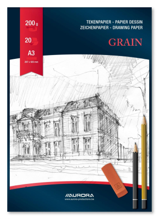 Rechizite scolare - Bloc desen A3, 20 file - 200g/mp, AURORA Raphael