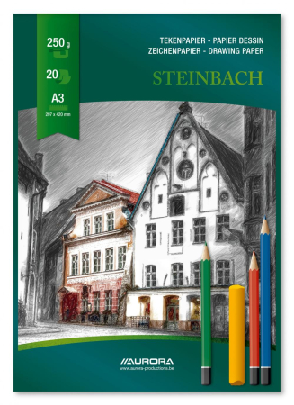 Blocuri pentru desen - Bloc desen A3, 20 file - 250g/mp, AURORA Steinbach