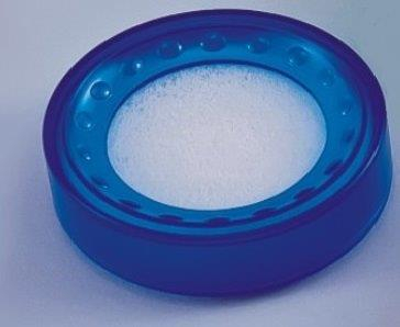 Accesorii pentru birou - Buretiera D5cm, KEJEA - plastic transparent albastru