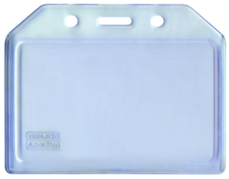 Comunicare si prezentare - Buzunar PVC flexibil, pentru ID carduri, 105 x  74mm, orizontal, 5 buc/set, KEJEA - transparent