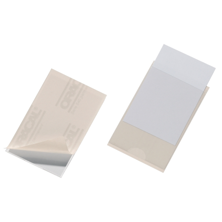 Organizare si arhivare - Buzunare Durable Pocketfix, autoadezive,  62 x 93 mm, 10 bucati/set.