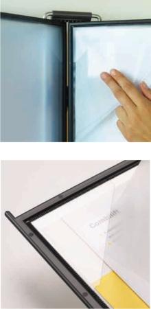 Comunicare si prezentare - Buzunare prezentare pentru display, A4, (10 buc/set) PROBECO QuickLoad - antracit