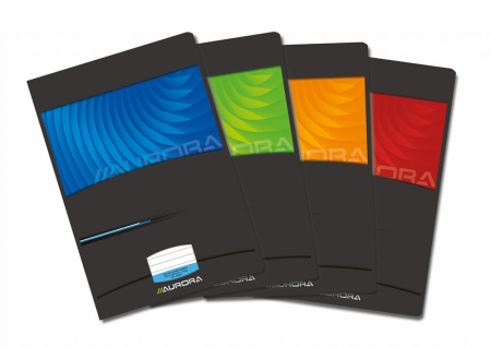 Rechizite scolare - Caiet A4, 60 file - 90g/mp, liniat stanga, coperta carton lucios, AURORA Mano - matematica