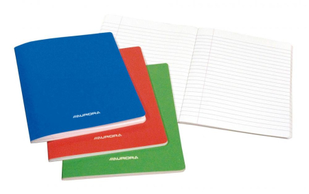 Rechizite scolare - Caiet A5, 36 file - 80g/mp, liniat stanga, coperta carton laminat, AURORA - dictando