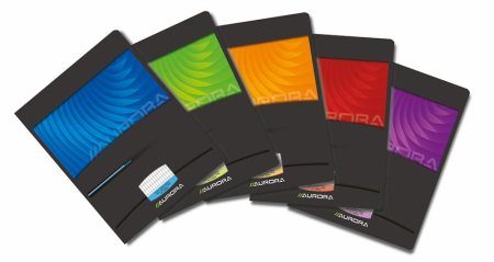 Rechizite scolare - Caiet A5, 36 file - 90g/mp, liniat stanga, coperta carton lucios, AURORA Mano - dictando