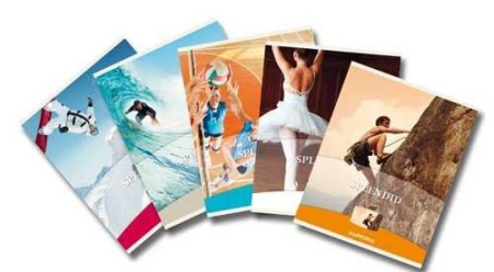 Rechizite scolare - Caiet A5, 48 file - 80g/mp, liniat stanga, coperta imagini sport, AURORA Splendid - dictando