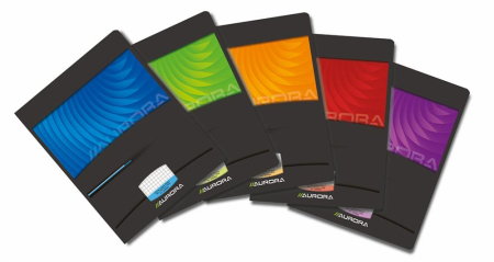 Rechizite scolare - Caiet A5, 60 file - 90g/mp, liniat stanga, coperta carton lucios, AURORA Mano - dictando