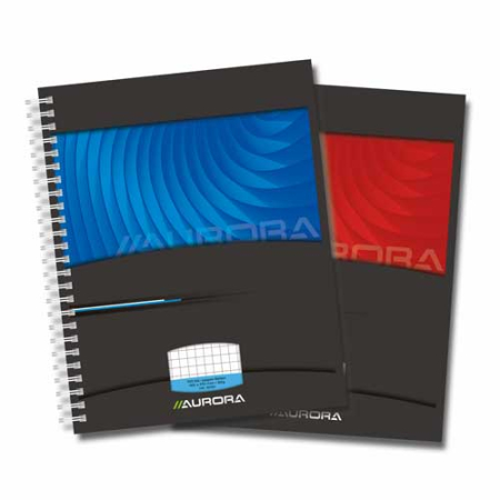 Articole din hartie - Caiet cu spirala, A5, 50 file - 90g/mp, coperti carton, AURORA Mano - matematica