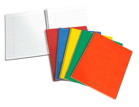 Caiete de birou - Caiet cu spirala, A5, 60 file - 80g/mp, coperti carton, AURORA Bur-o-Class - dictando