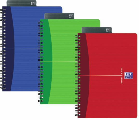 Articole din hartie - Caiet cu spirala A5, OXFORD Essentials, 90 file-90g/mp, coperta carton - dictando