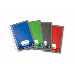 Caiete de birou - Caiet cu spirala, A7, 50 file - 90g/mp, coperti carton lucios, AURORA Mano - matematica