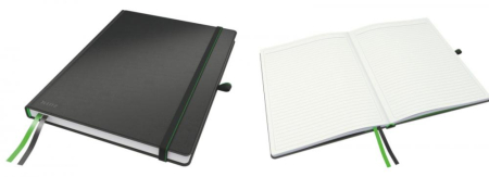 Articole din hartie - Caiet de birou A4, LEITZ Complete, dictando - negru