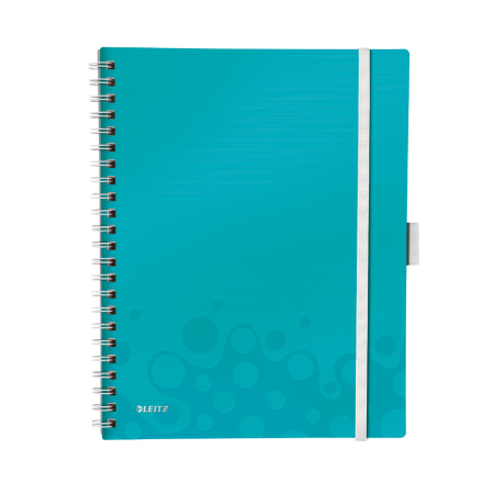 Articole din hartie - Caiet Leitz WOW Be Mobile, A4, matematica, 80 file, turcoaz metalizat