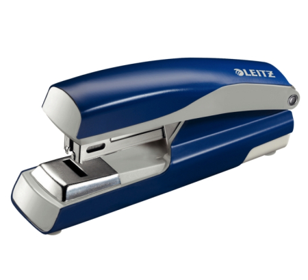 Accesorii pentru birou - Capsator cu capsare plata,  30 coli, metalic, LEITZ 5505 - albastru