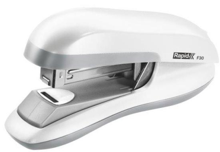 Accesorii pentru birou - Capsator cu capsare plata,  30 coli, RAPID F30 - alb