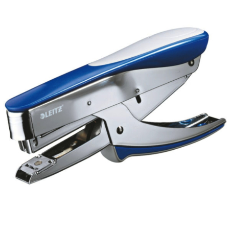 Accesorii pentru birou - Capsator de mana, 30 coli, capse 24/6, 26/6, LEITZ Jumbo 5548 - albastru metalizat