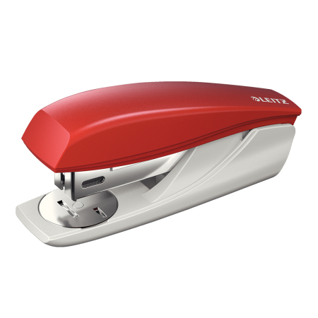 Capsatoare si decapsatoare - Capsator plastic Leitz 5501 NeXXt Series, 25 coli, 200 capse P3 incluse, rosu