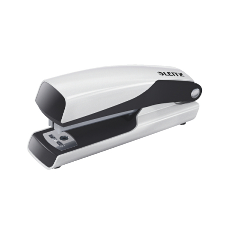 Accesorii pentru birou - Capsator LEITZ Mini 5528, 10 coli - alb perla