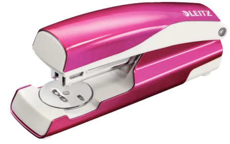 Accesorii pentru birou - Capsator metalic, 30 coli, LEITZ 5502 - roz metalizat