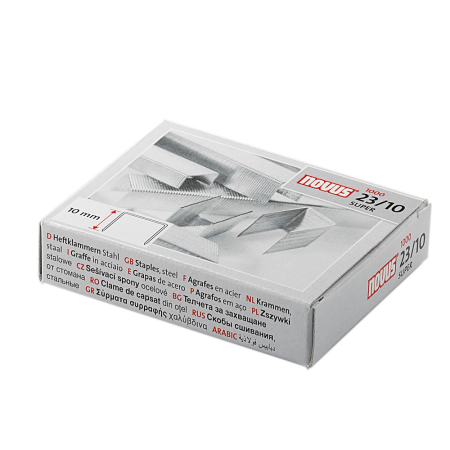 Accesorii pentru birou - Capse Novus, 23/10 SUPER, 1000 bucati/cutie