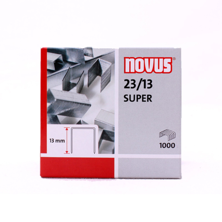 Accesorii pentru birou - Capse Novus, 23/13 SUPER, 1000 bucati/cutie