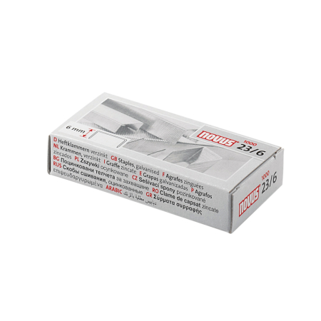 Accesorii pentru birou - Capse Novus, 23/6, 1000 bucati/cutie