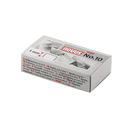 Accesorii pentru birou - Capse Novus, numarul 10, 1000 bucati/cutie