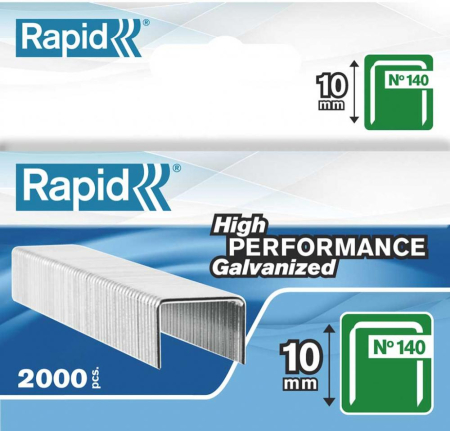 Accesorii pentru birou - Capse RAPID 140/10, 2000 buc/cutie - pentru pistol de capsat RAPID