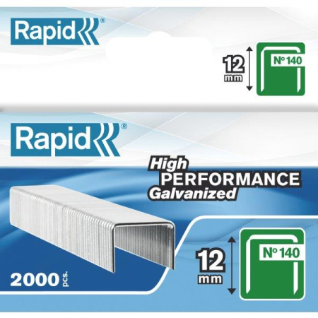 Accesorii pentru birou - Capse RAPID 140/12, 2000 buc/cutie - pentru pistol de capsat RAPID
