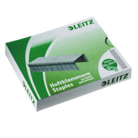 Accesorii pentru birou - Capse tip 26/6, LEITZ Power Performance - 1000/cutie