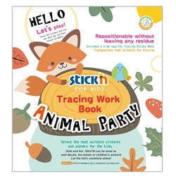 Rechizite scolare - Carte educativa Stick"n Tracing Work Book - Animal Party