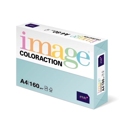 Articole din hartie - Carton color Coloraction, A4, 160g/mp, bleu pal-Lagoon, 250 coli/top