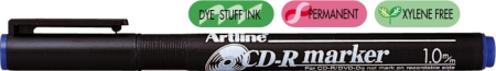 Instrumente de scris si corectura - CD/DVD-marker ARTLINE 883, corp plastic, varf rotund 0.5mm - albastru