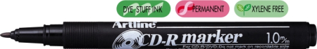 Instrumente de scris si corectura - CD/DVD-marker ARTLINE 883, corp plastic, varf rotund 0.5mm - negru