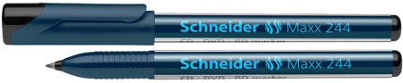 Instrumente de scris si corectura - CD/DVD-marker SCHNEIDER Maxx 244, varf 0.7mm - negru