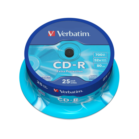 CD-uri - CD-R Verbatim, 52x, 700 MB, 25 bucati/cake