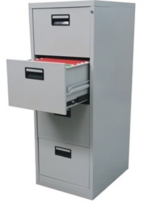 Mobilier si accesorii birou - CLASIFICATOR METALIC CU 4 SERTARE 460x620x1325 mm (LxlxH), PLUS