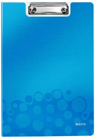 Clipboarduri pentru documente - Clipboard dublu LEITZ Wow, polyfoam - albastru metalizat