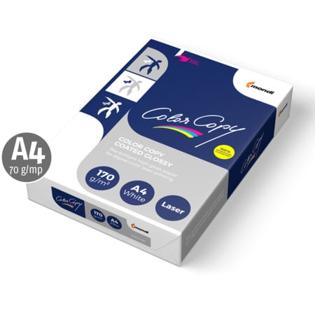 Articole din hartie - Color Copy lucios, A4, 170 g/mp, 250 coli/top