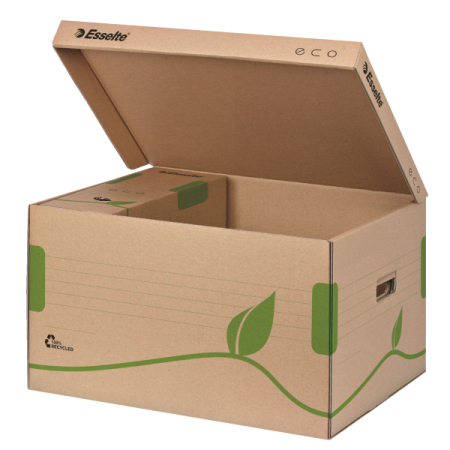 Organizare si arhivare - Container de arhivare ESSELTE Eco, cu capac pentru cutii 80/100