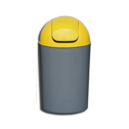 Cosuri pentru colectare selectiva - Cos Flip-Flap colectare selectiva, 12 litri , capac galben