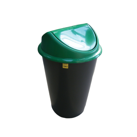 Cosuri pentru colectare selectiva - Cos Flip-Flap pentru colectare selectiva a deseurilor, 60 l, verde