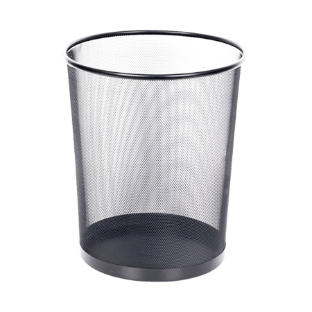 Cosuri gunoi pentru birou - Cos metalic pentru birou, Memoris-Precious, 15 l, negru