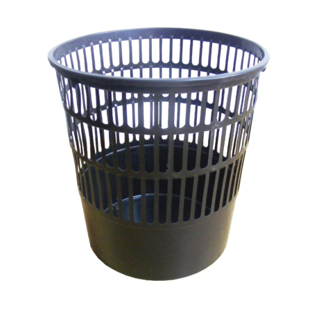 Cosuri gunoi pentru birou - Cos pentru birou, Tami, 16 l, perforat, negru