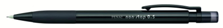 Instrumente de scris si corectura - Creion mecanic PENAC Non-Stop, rubber grip, 0.5mm, varf plastic - corp negru