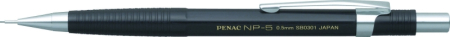 Instrumente de scris si corectura - Creion mecanic profesional PENAC NP-5, 0.5mm, con metalic cu varf cilindric fix - corp negru