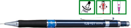 Instrumente de scris si corectura - Creion mecanic profesional PENAC TLG-107, 0.7mm, con metalic cu varf cilindric fix - inel albastru