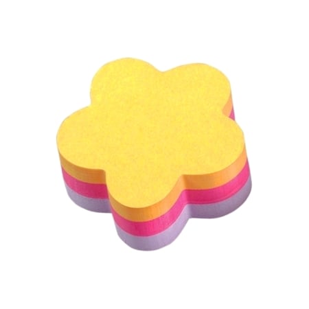 Articole din hartie - Cub notite adezive Post-it, floare, 225 file, diverse culori