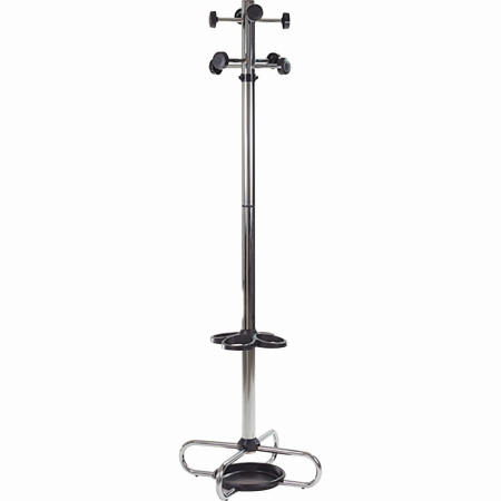 Mobilier si accesorii birou - Cuier tip pom, metalic, cromat
