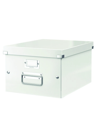 Organizare si arhivare - Cutie arhivare 281 x 200 x 369 mm, LEITZ Click &amp; Store, carton laminat - alb